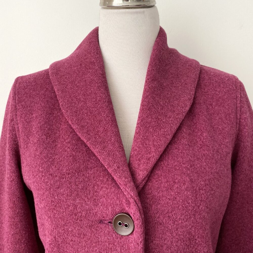 Merrell Arabella Button Front Cardigan Sweater Raspberry - Picture 4 of 13